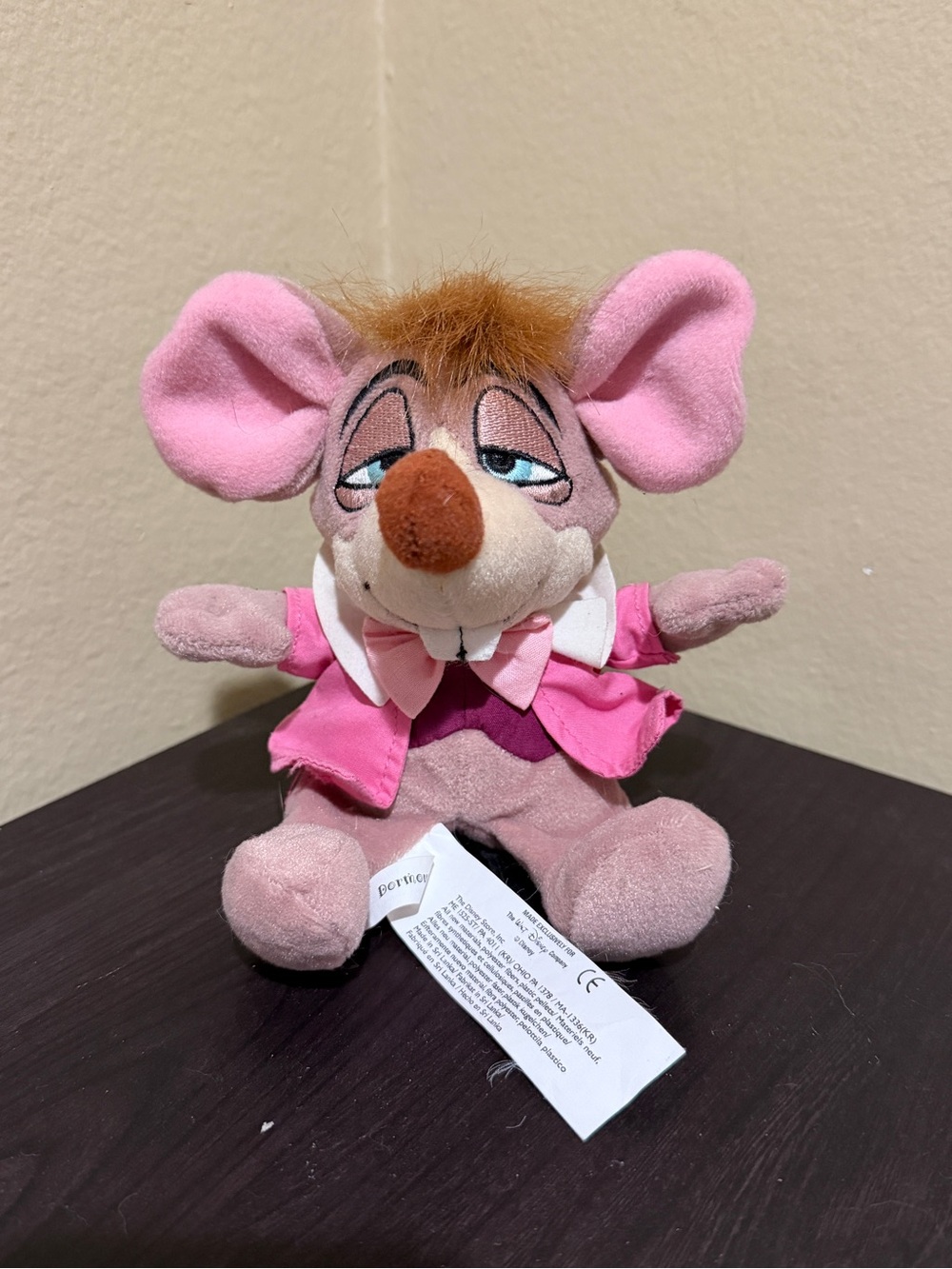 NWOT Alice in Wonderland Disney Store Dormouse Plush